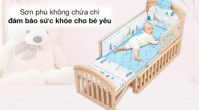 Chất liệu cũi phải an toàn, không gây tổn hại đến bé