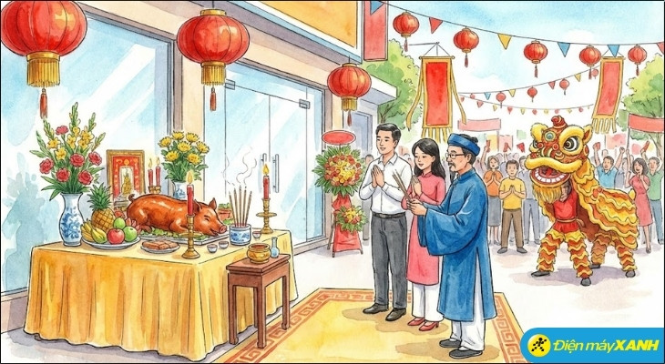 Việc xem ngày tốt khai trường cần kết hợp hướng khai trương cửa hàng theo tuổi chủ (Bát Trạch), tránh hướng xung để đón tài lộc từ cửa chính