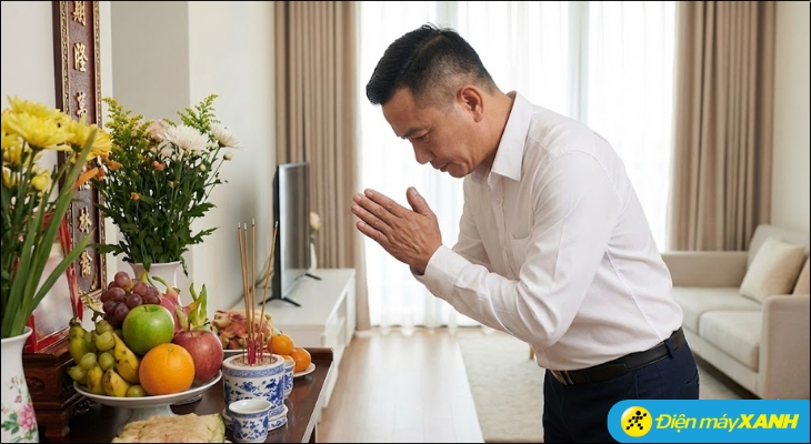 Khi tiến hành lễ cúng, gia chủ cần mặc trang phục chỉnh tề, sạch sẽ và kín đáo để thể hiện sự tôn trọng