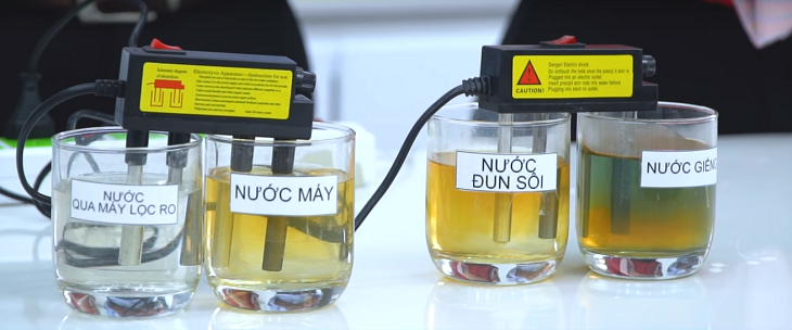 so sánh giữa các nguồn nước sạch đang sử dụng