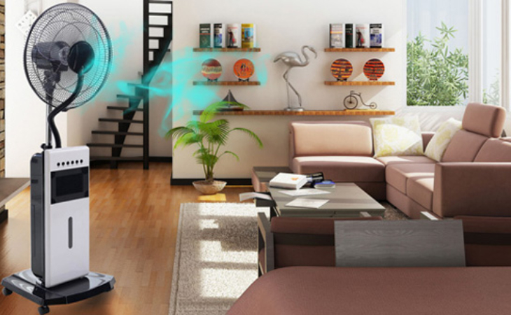 Đặt quạt phun sương ở nơi thoáng mát