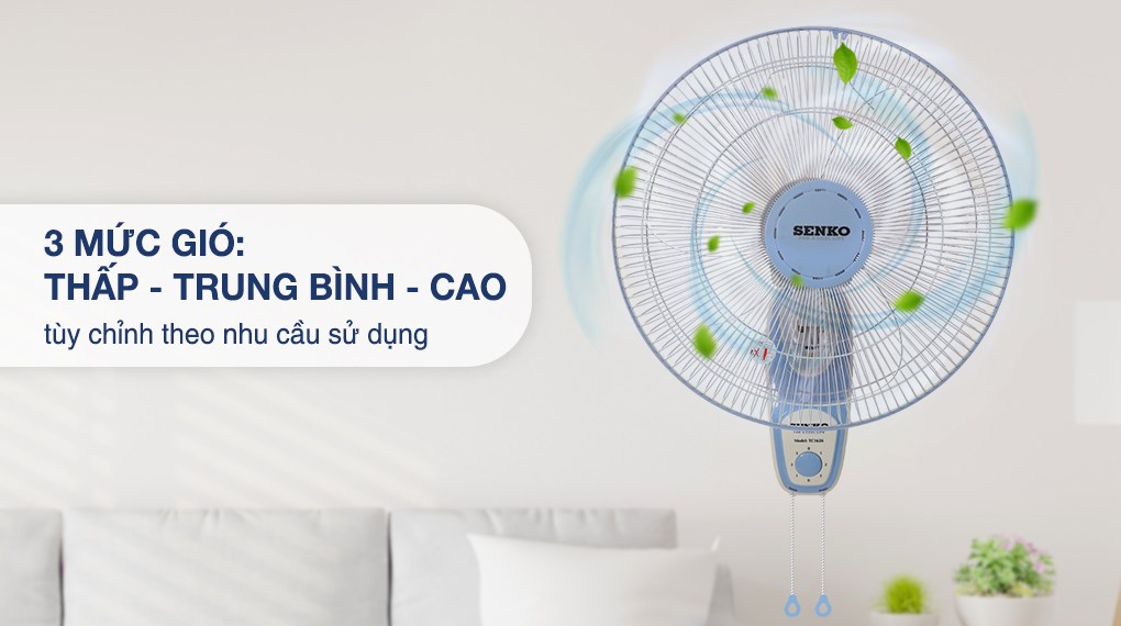Lắp quạt treo tường ở vị trí thích hợp để sử dụng hiệu quả