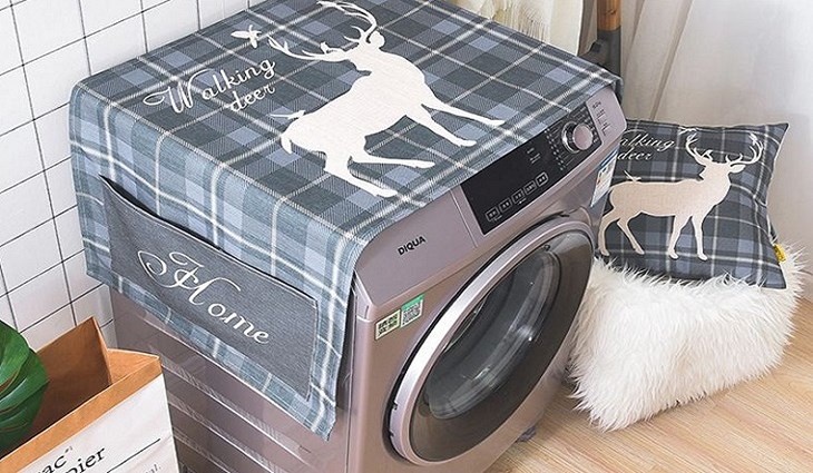 Áo trùm giúp bảo vệ cho máy giặt không bị bụi bám trên bề mặt