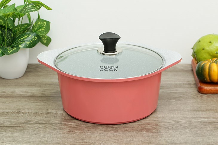 Nồi Ceramic nắp kính 24 cm Green Cook GCS02-24IH có giá 714.000 đồng (cập nhật tháng 06/2023, có thể thay đổi theo thời gian)