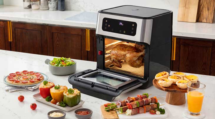 Lò chiên không dầu Hawonkoo AFH-101 10 lít sử dụng công nghệ làm nóng bằng Mayso (điện trở nhiệt)