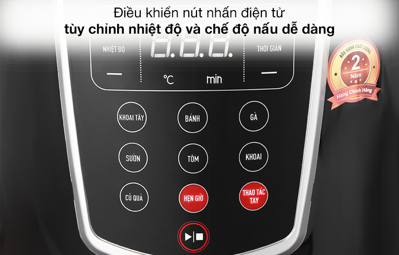 Bảng điều khiển nút nhấn dễ sử dụng