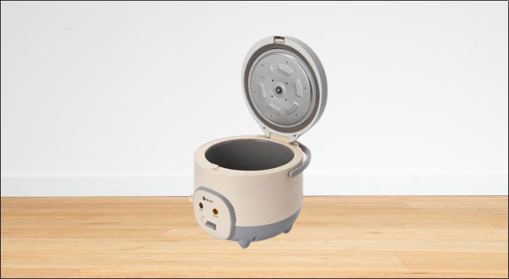 Lòng nồi cơm điện Elmich 1.8 lít RCE-9128 được làm từ chất liệu nhôm phủ lớp chống dính ceramic bền bỉ