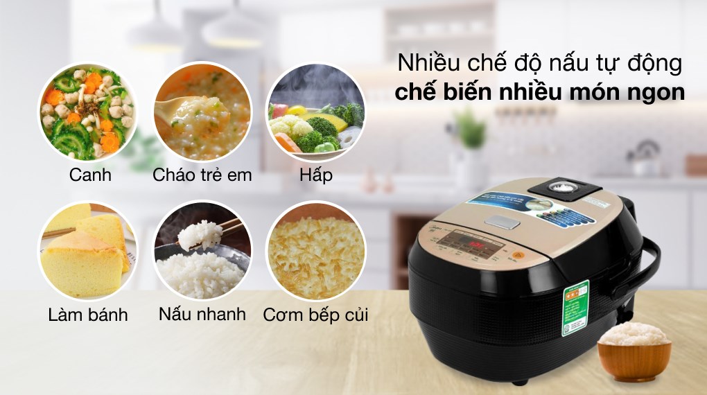 Nồi cơm điện cao tần có chức năng nấu đa dạng