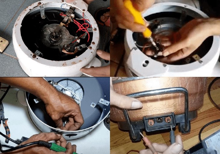 Nồi lẩu điện hư hỏng các linh kiện bên trong như tụ điện thì nên liên hệ trung tâm bảo hành, sửa chữa uy tín để đảm bảo an toàn