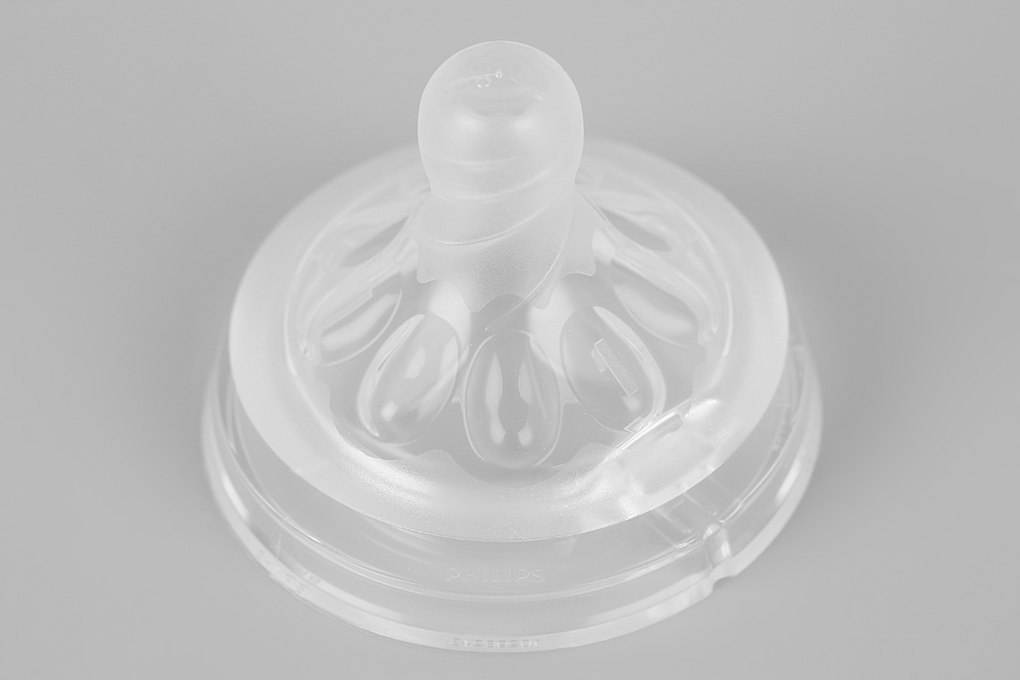 Núm ti Philips Avent SCF651.23 sở hữu bóng khí hình cánh hoa có khả năng tạo 1 tia sữa thích hợp cho các bé sơ sinh
