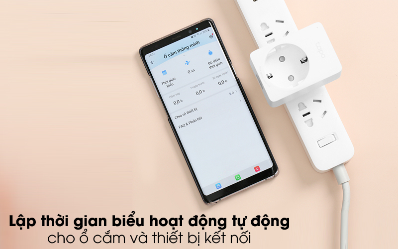 Ổ Cắm Điện Wifi Thông Minh 1 Lỗ TP-Link Tapo P100 Trắng