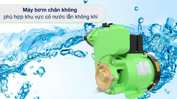 Máy bơm nước chân không Kangaroo KGWP125 125W phù hợp khu vực có nước lẫn không khí