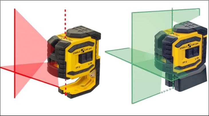 Máy cân bằng laser tia đỏ và máy cân bằng laser tia xanh