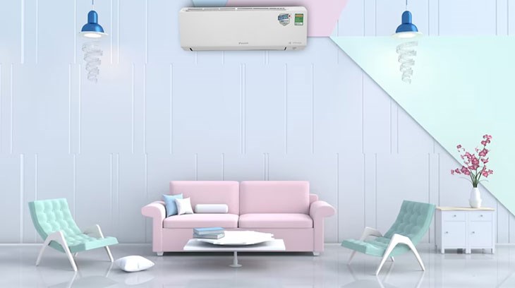 Máy lạnh Daikin Inverter 2 HP FTKF50XVMV có công suất 2 HP, thích hợp lắp đặt trong căn phòng có diện tích từ 20 - 30m2