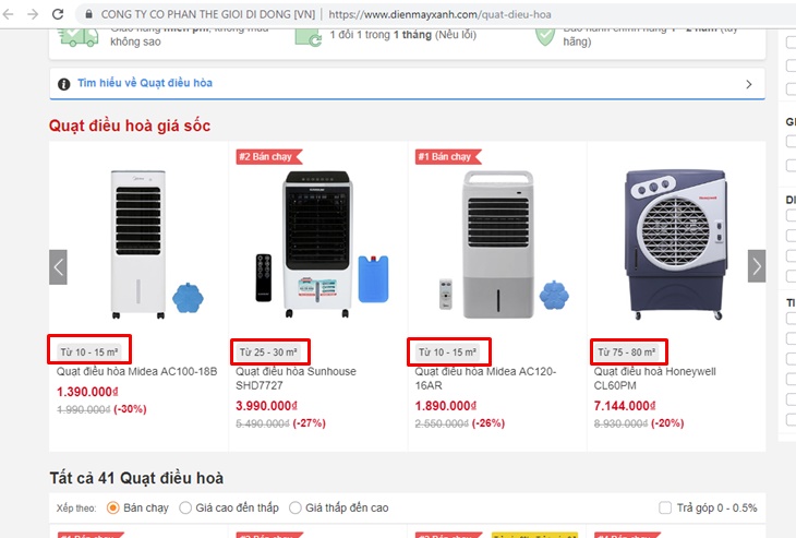 Chọn công suất quạt phù hợp