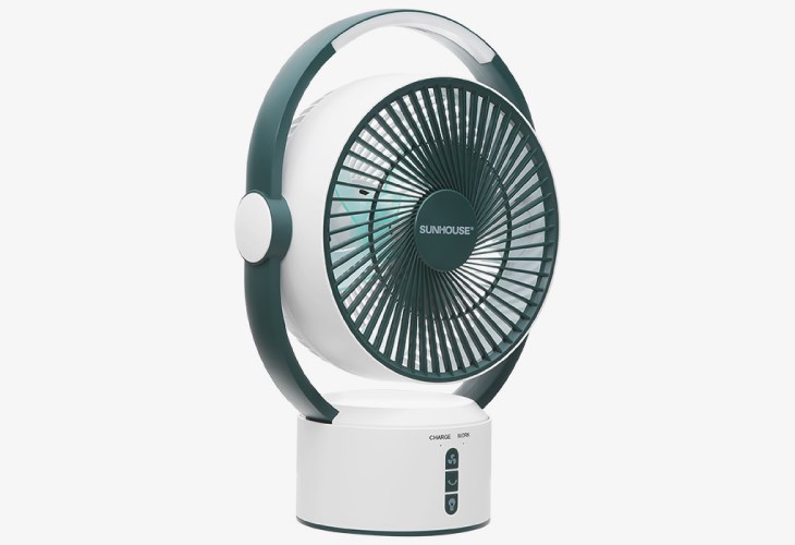 Quạt sạc điện Sunhouse SHD7116 có 3 tốc độ gió cho bạn lựa chọn linh hoạt