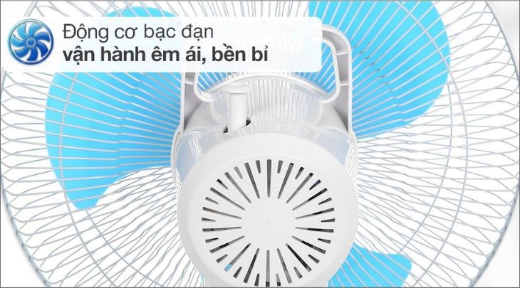 Quạt sạc điện AC ARF03D123 sử dụng động cơ một chiều DC giúp quạt hoạt động bền bỉ