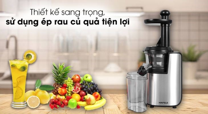 Máy ép chậm Hafele GS-133N sở hữu ngoại hình nhỏ gọn, mang lại sự sang trọng