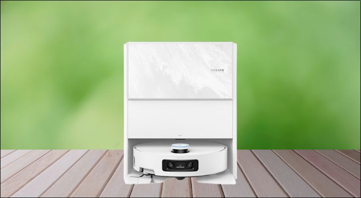 Robot hút bụi lau nhà Dreame Aqua 10 Pro Track Trắng với lực hút mạnh mẽ 25000 Pa lau dọn sạch sẽ mọi bụi bẩn