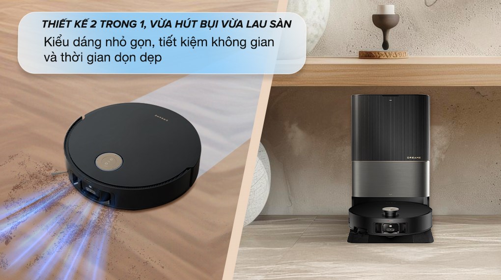 Robot hút bụi lau nhà Dreame X50 Ultra công suất hút 20000 Pa mạnh mẽ giúp tối ưu việc dọn dẹp, hút sạch mọi bụi bẩn