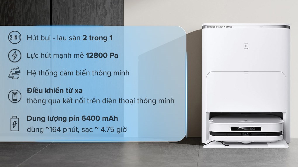 Dọn dẹp các chướng ngại vật, phần rác lớn để X5 PRO OMNI được hoạt động trơn tru, hiệu quả
