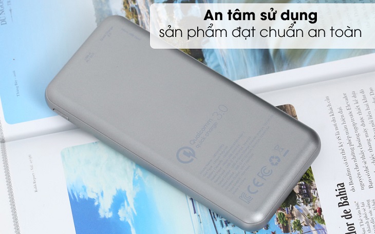 Pin sạc dự phòng không dây Polymer 10.000 mAh Type C PD QC3.0 Energizer QE10007PQ