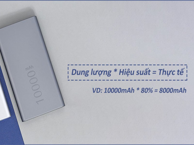 Bạn có thể tính lượng pin thực tế có thể sử dụng thông qua công thức