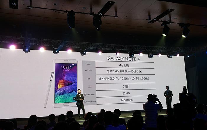 Samsung chính thức giới thiệu Galaxy Note 4 tại Việt Nam