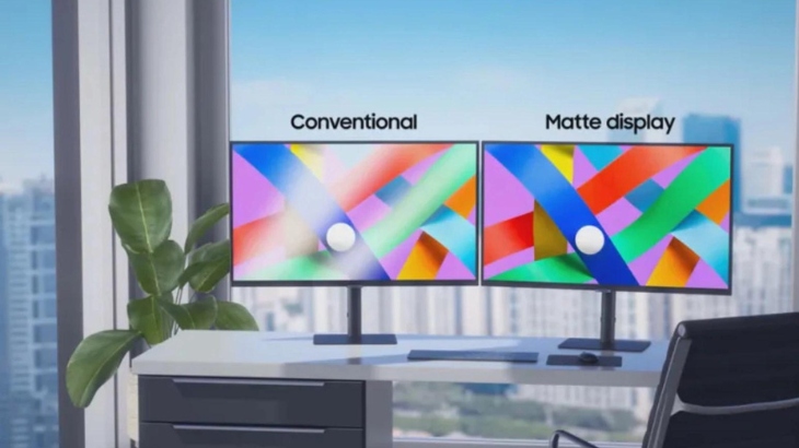 Tấm nền Matte Display chống chói gây khó chịu mắt