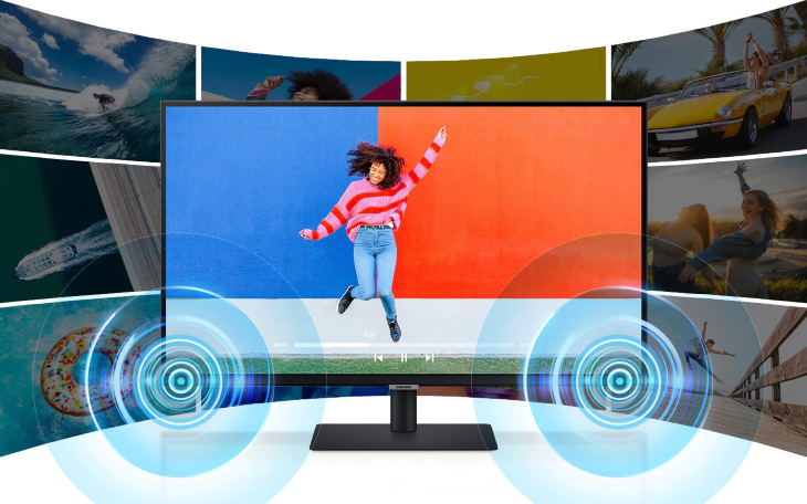 ViewFinity S8 được tích hợp cùng loa kép