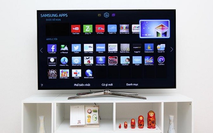 Người dùng có thể sắp xếp ứng dụng trên giao diện Smart hub