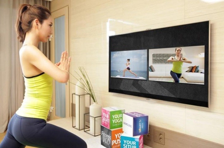 Trải nghiệm bài tập trong ứng dụng 365 Ngày Khỏe Đẹp trên giao diện Smart hub