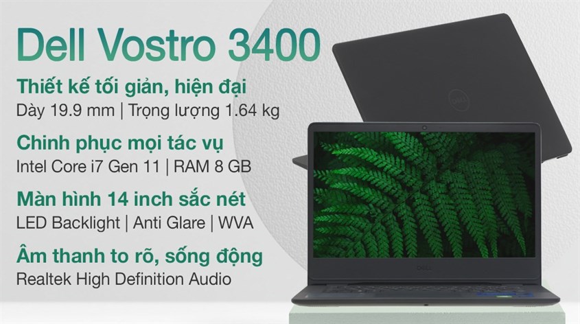 Laptop Dell Vostro 3400 i7 có giá 25.190.000 (cập nhật tháng 4/2023)
