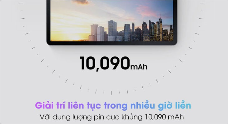 Samsung Tab S7 FE sở hữu viên pin dung lượng cực khủng