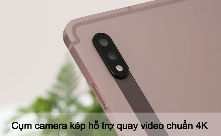 Samsung Tab S7 sở hữu cụm camera kép cao cấp