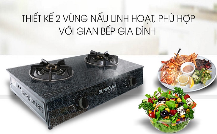 Bếp ga đôi Sunhouse Mama MMBB0787MT