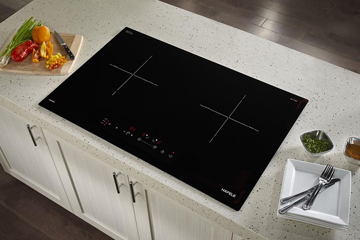Bếp từ đôi lắp âm Hafele HC-I2712A (536.61.716) có hai vùng nấu chuyên dụng, giúp nấu nướng nhanh chóng