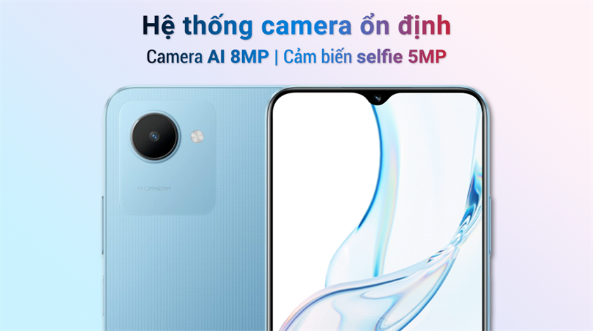 Camera sau có độ phân giải 8 MP giúp cho hình ảnh có chất lượng ổn định