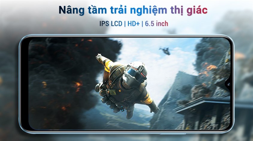 Realme C30s trang bị màn hình IPS LCD với kích thước 6.5 inch giúp mở rộng không gian hiển thị