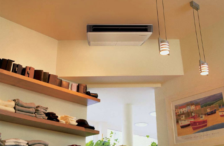 Điều hòa áp trần được thiết kế mảnh mai, tinh tế
