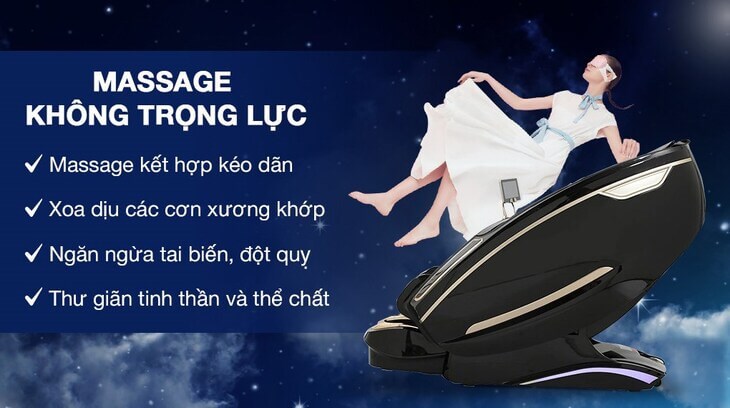 Tính năng không trọng lực của ghế Massage Airbike Sports MK-337 giúp thư giãn cả tinh thần và thể chất