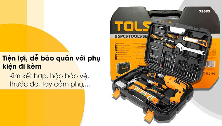 Máy khoan động lực điện Tolsen 79685 710W tiện lợi với phụ kiện đi kèm