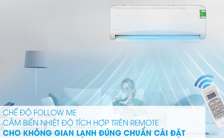 Chế độ Follow Me giúp trang bị cảm biến nhiệt độ tích hợp trên remote.