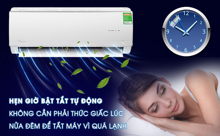 Hẹn giờ bật tắt giúp cho bạn có giấc ngủ dài mà không cần phải dậy để bật.