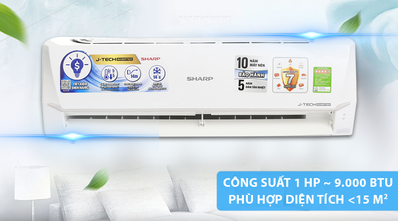 Máy lạnh Sharp Inverter 1 HP AH-X9XEW