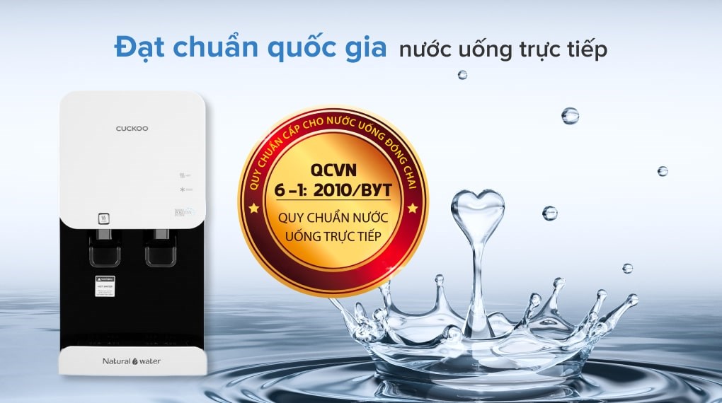 Bạn có thể uống nước ngay sau khi lọc vô cùng nhanh chóng và tiện lợi