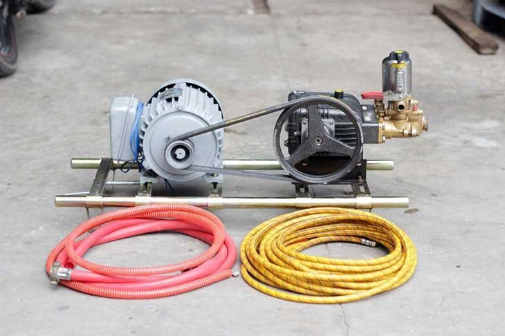 Máy rửa xe dây đai là máy rửa xe dây curoa
