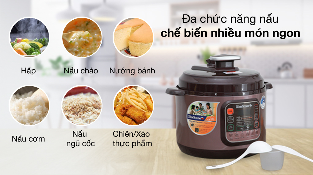 Nồi áp suất điện tử có chế độ nấu đa dạng