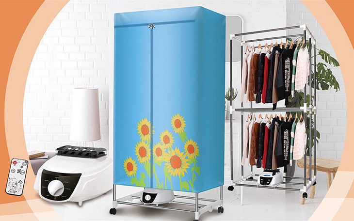 Tủ sấy giúp tiệt kiệm không gian đặt máy và có tính linh hoạt cao