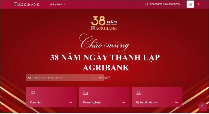 Bạn có thể truy cập vào website chính thức của Agribank tại địa chỉ agribank.com.vn